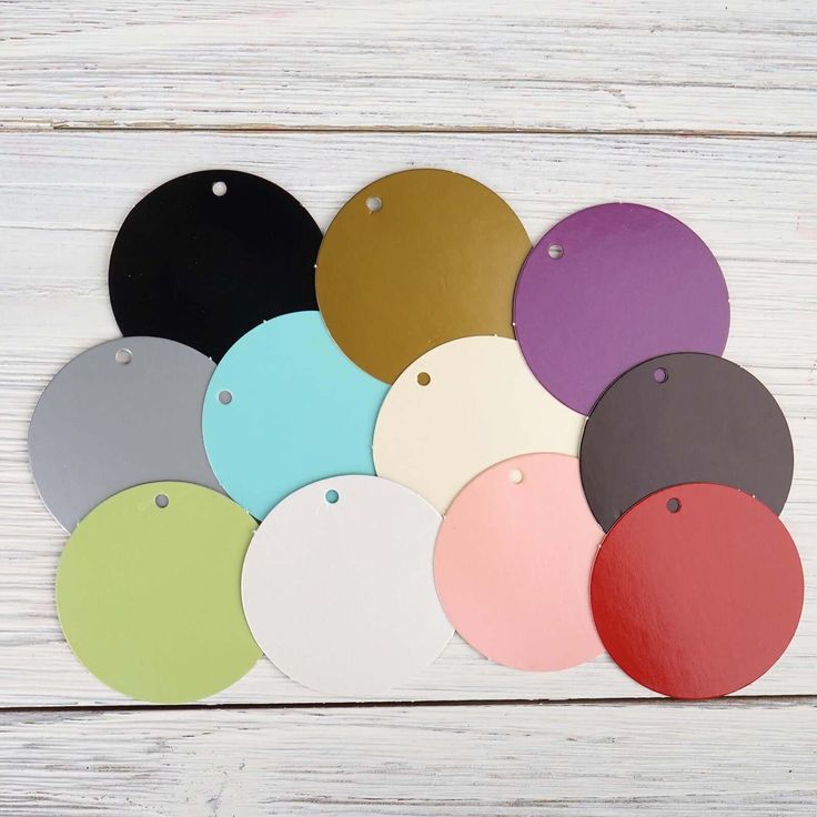 Custom Round Tags