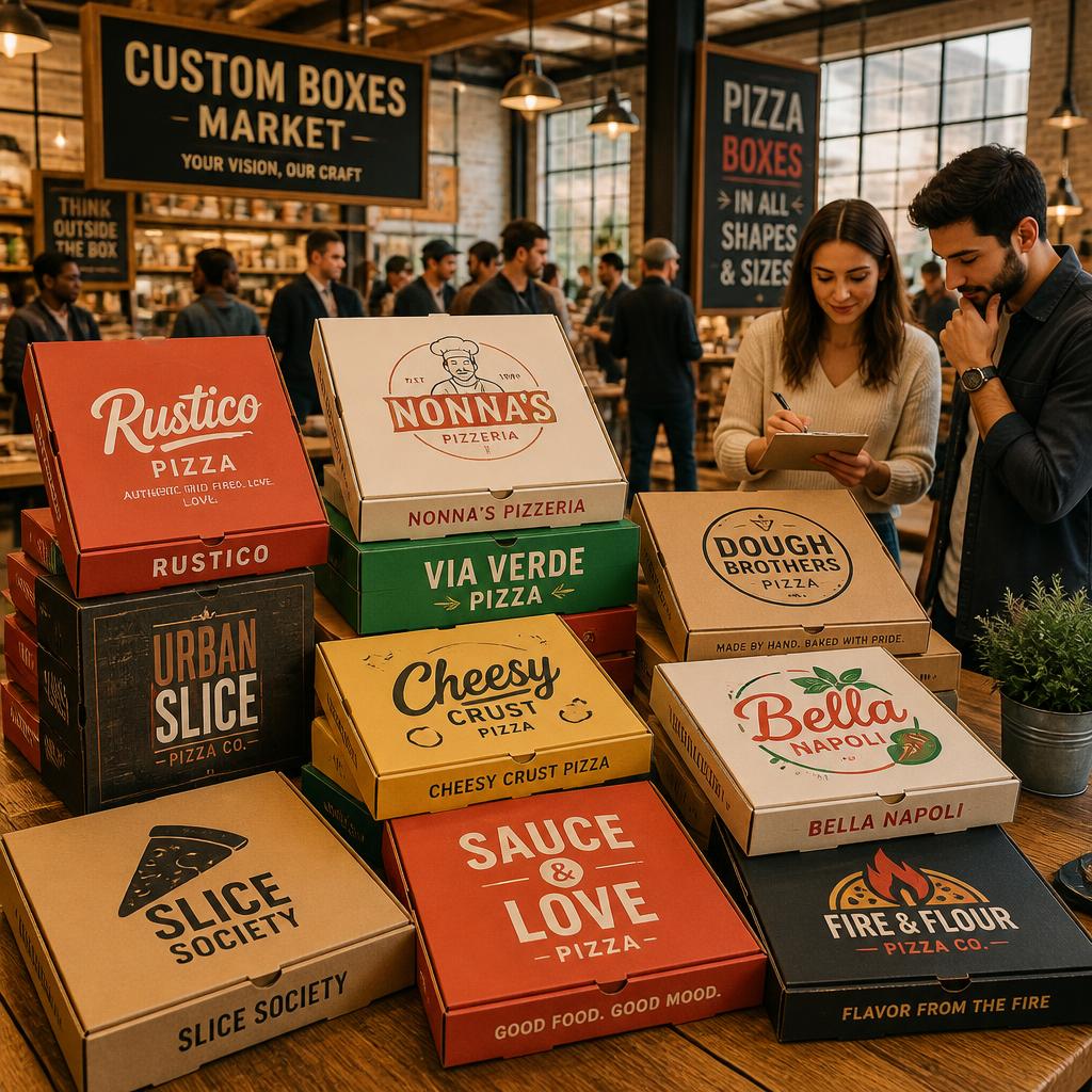Custom pizza boxes