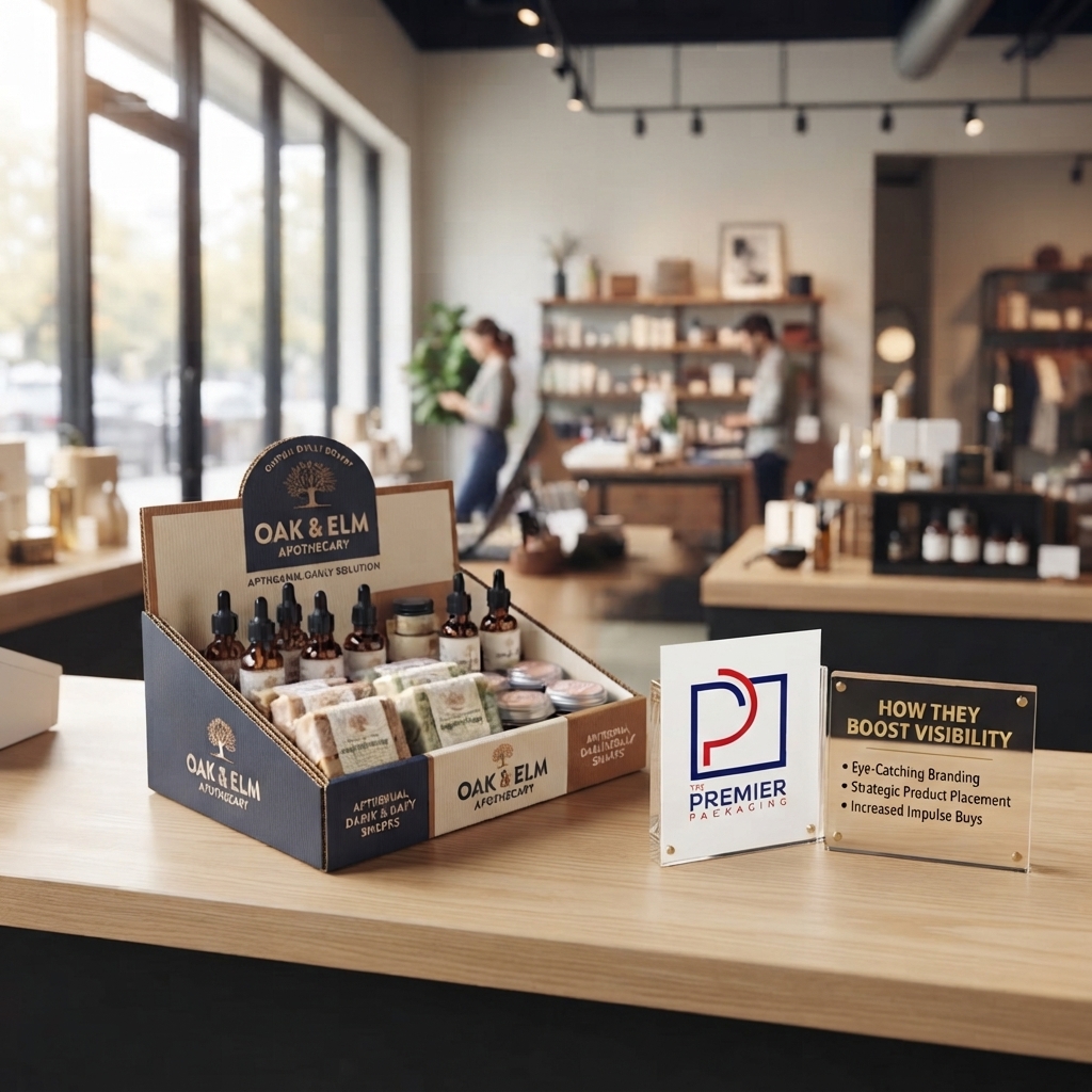 Display boxes boasting brand visibility